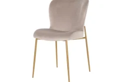 Discount Eetkamerstoel 210832 Khaki Velvet Odessa Eetkamerstoelen