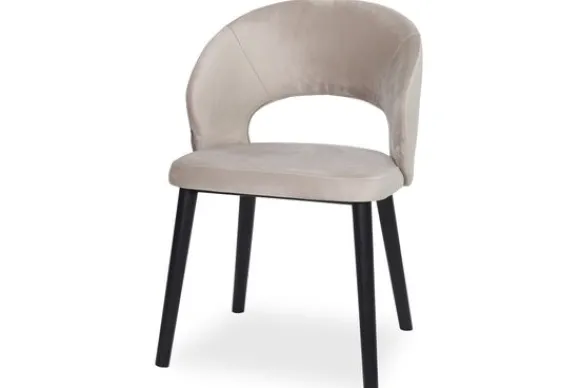 Outlet Eetkamerstoel 211065 Khaki Velvet Savoy Eetkamerstoelen