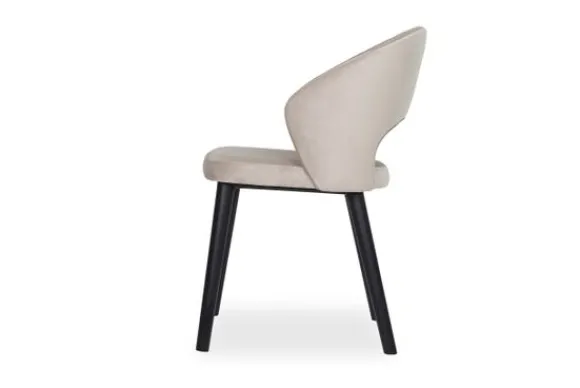 Outlet Eetkamerstoel 211065 Khaki Velvet Savoy Eetkamerstoelen