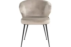 Hot Eetkamerstoel 211910 Khaki Velvet Xandra Eetkamerstoelen