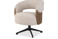 Outlet Eetkamerstoel 214536 Lodge Desert Walnut Pollux Eetkamerstoelen
