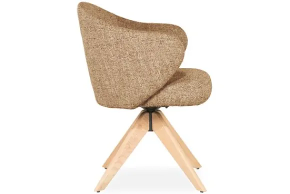 Hot Eetkamerstoel 96347 mosterd Connor Eetkamerstoelen