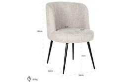 Clearance Eetkamerstoel 211334 Natural Renegade Morton Eetkamerstoelen