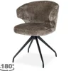 Clearance Eetkamerstoel 212552 Stone Chenille Milly Eetkamerstoelen