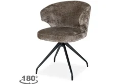 Clearance Eetkamerstoel 212552 Stone Chenille Milly Eetkamerstoelen