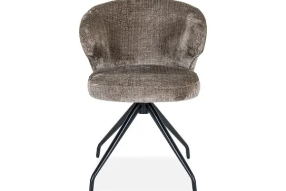 Clearance Eetkamerstoel 212552 Stone Chenille Milly Eetkamerstoelen