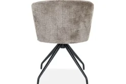 Clearance Eetkamerstoel 212552 Stone Chenille Milly Eetkamerstoelen