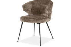 New Eetkamerstoel 212570 Stone Chenille Xandra Eetkamerstoelen