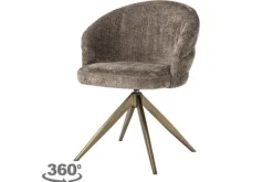 Online Eetkamerstoel 212409 Stone Chenille Zendaya Eetkamerstoelen