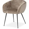 Eetkamerstoel 211912 Taupe Chenille Ruby Eetkamerstoelen