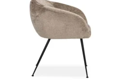 Eetkamerstoel 211912 Taupe Chenille Ruby Eetkamerstoelen