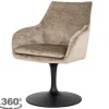 Clearance Eetkamerstoel 211952 Taupe Chenille Marlon Eetkamerstoelen