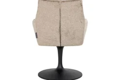 Clearance Eetkamerstoel 211952 Taupe Chenille Marlon Eetkamerstoelen