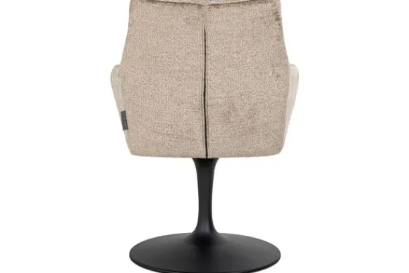 Clearance Eetkamerstoel 211952 Taupe Chenille Marlon Eetkamerstoelen