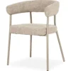 Eetkamerstoel 250028 taupe Yovi Eetkamerstoelen