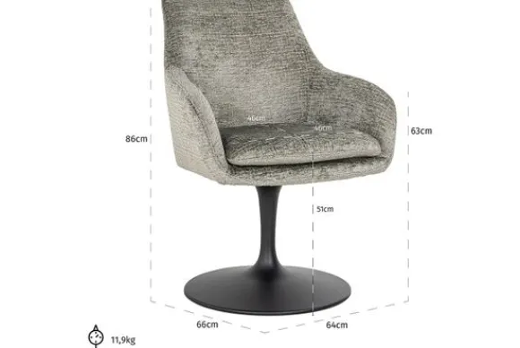 Online Eetkamerstoel 211950 Thyme Fusion Marlon Eetkamerstoelen
