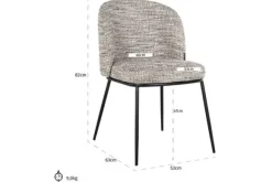 Sale Eetkamerstoel 212337 Trendy Nature Elvi Eetkamerstoelen