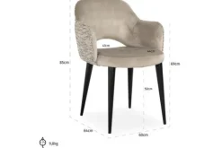 Discount Eetkamerstoel 212340 Trendy Nature Giovanna Eetkamerstoelen