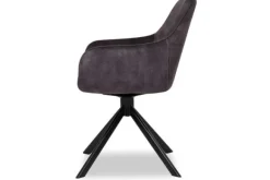 Outlet Eetkamerstoel - Velvet Graphite Salma Eetkamerstoelen