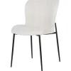 Outlet Eetkamerstoel 210624 White Bouclé Darby Eetkamerstoelen