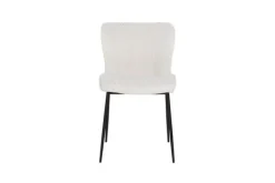 Outlet Eetkamerstoel 210624 White Bouclé Darby Eetkamerstoelen
