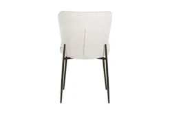 Outlet Eetkamerstoel 210624 White Bouclé Darby Eetkamerstoelen