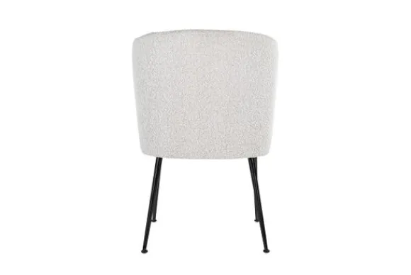 Eetkamerstoel 210658 White Bouclé Fallon Eetkamerstoelen
