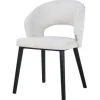 Online Eetkamerstoel 211066 White Bouclé Savoy Eetkamerstoelen