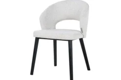Online Eetkamerstoel 211066 White Bouclé Savoy Eetkamerstoelen