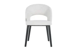 Online Eetkamerstoel 211066 White Bouclé Savoy Eetkamerstoelen