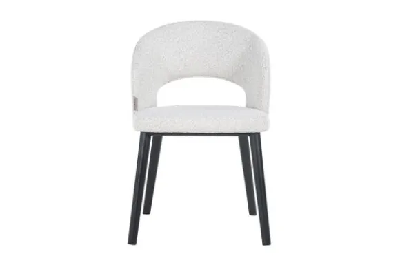 Online Eetkamerstoel 211066 White Bouclé Savoy Eetkamerstoelen