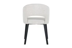 Online Eetkamerstoel 211066 White Bouclé Savoy Eetkamerstoelen