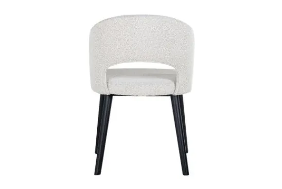 Online Eetkamerstoel 211066 White Bouclé Savoy Eetkamerstoelen