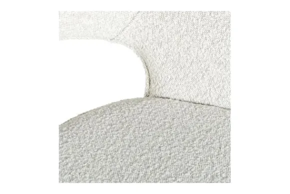 Online Eetkamerstoel 211066 White Bouclé Savoy Eetkamerstoelen