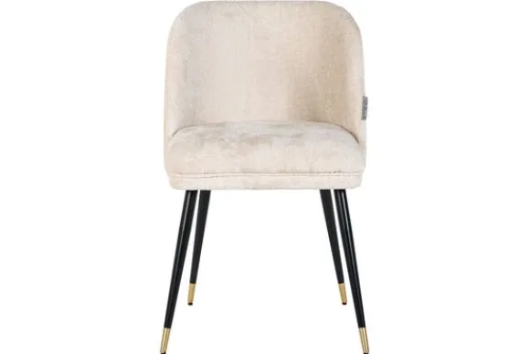 New Eetkamerstoel 210855 White Chenille Alicia Eetkamerstoelen