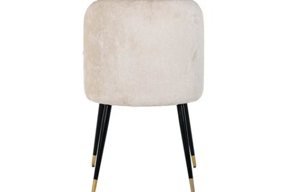 New Eetkamerstoel 210855 White Chenille Alicia Eetkamerstoelen