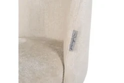 New Eetkamerstoel 210855 White Chenille Alicia Eetkamerstoelen