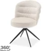 Outlet Eetkamerstoel Almond White Carro Eetkamerstoelen