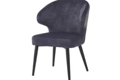 Online Eetkamerstoel Anthracite Velvet Donna Eetkamerstoelen