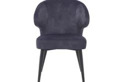Online Eetkamerstoel Anthracite Velvet Donna Eetkamerstoelen