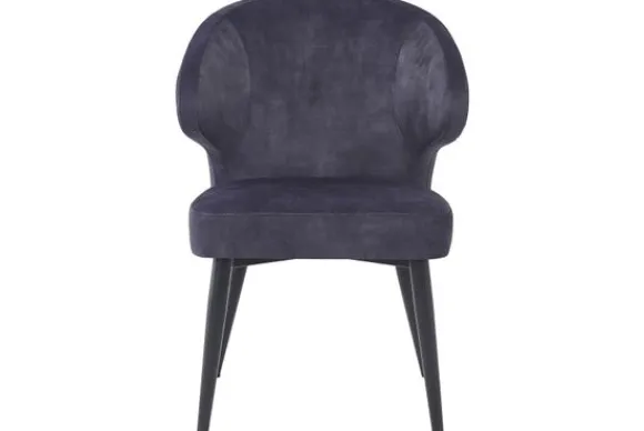 Online Eetkamerstoel Anthracite Velvet Donna Eetkamerstoelen