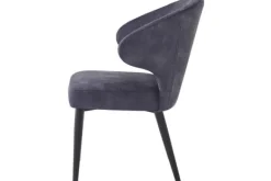 Online Eetkamerstoel Anthracite Velvet Donna Eetkamerstoelen