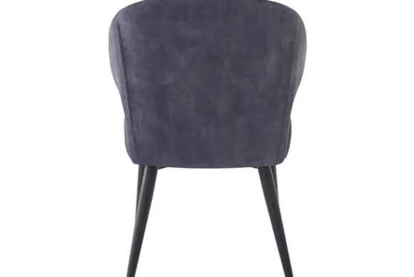 Online Eetkamerstoel Anthracite Velvet Donna Eetkamerstoelen