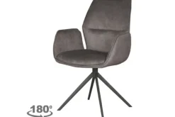 Sale Eetkamerstoel Antraciet Cosmo DX-74.006 Mellow Eetkamerstoelen