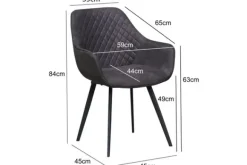 Sale Eetkamerstoel Antraciet Luca Eetkamerstoelen