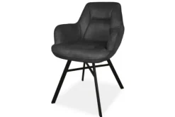 Hot Eetkamerstoel antraciet Susa Eetkamerstoelen