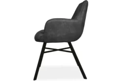 Hot Eetkamerstoel antraciet Susa Eetkamerstoelen