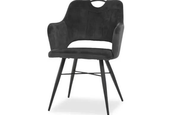 Clearance Eetkamerstoel antraciet Tirza Eetkamerstoelen