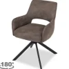 Hot Eetkamerstoel Atlanta 06 taupe Sonja Eetkamerstoelen