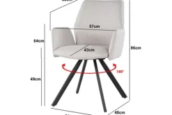 Discount Eetkamerstoel Beige Diana Eetkamerstoelen